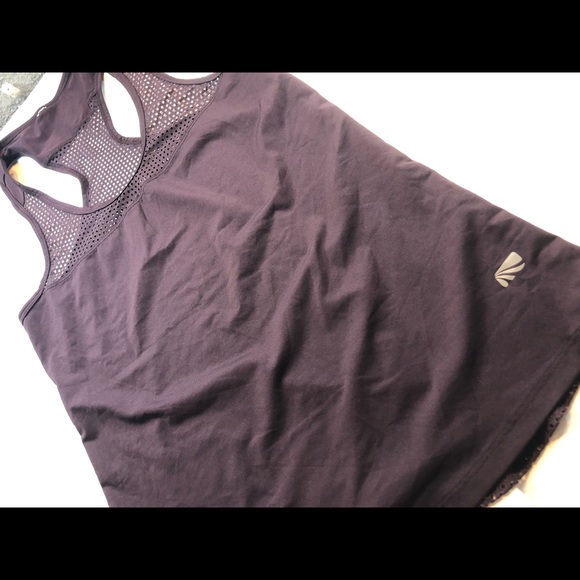 Athleta Perforated Purple Razorback Tank - Picture 3 of 5